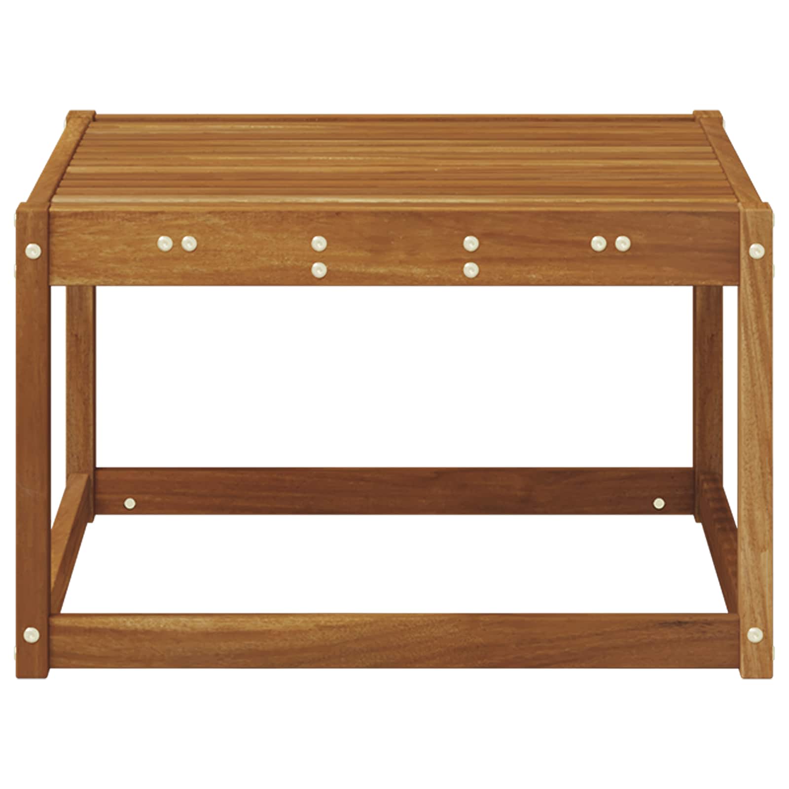 Utebord Solid Akasietre Naturlig 59 X 59 X 37 Cm
