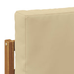 Utendørs Midtbord Og Hjørnesofa 2 Stk Naturlig Og Beige