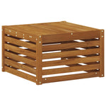 Utebord Solid Akasietre Naturlig 59 X 59 X 37 Cm