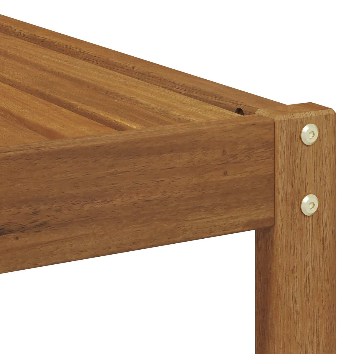 Utendørs End Sofa Naturlig 115 X 83 X 73 Cm Solid Akasietre