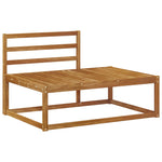 Utendørs End Sofa Naturlig 115 X 83 X 73 Cm Solid Akasietre
