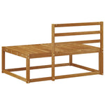 Utendørs End Sofa Naturlig 115 X 83 X 73 Cm Solid Akasietre