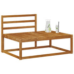 Utendørs End Sofa Naturlig 115 X 83 X 73 Cm Solid Akasietre