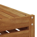 Utebord Solid Akasietre Naturlig 79 X 79 X 37 Cm