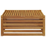 Utebord Solid Akasietre Naturlig 79 X 79 X 37 Cm