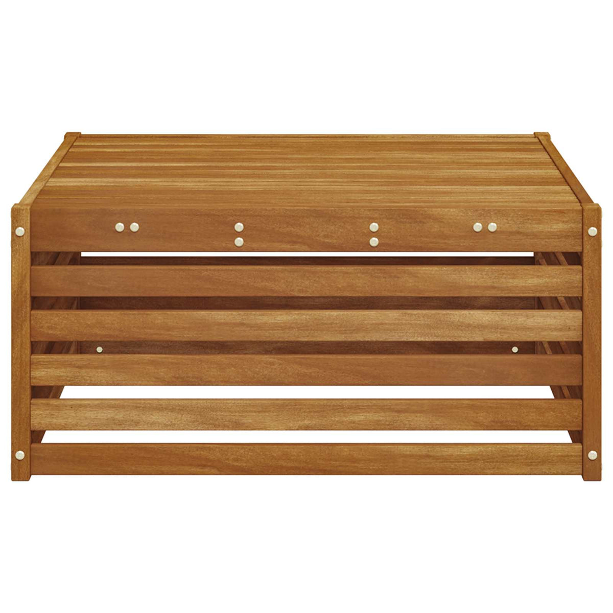 Utebord Solid Akasietre Naturlig 79 X 79 X 37 Cm