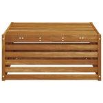 Utebord Solid Akasietre Naturlig 79 X 79 X 37 Cm