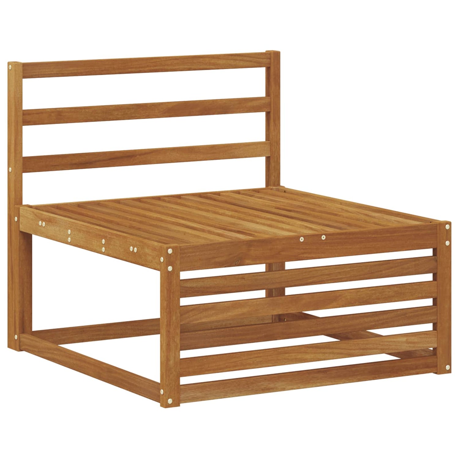 Ute Midt Sofa Solid Akasietre Naturlig 79 X 83 X 73 Cm