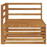 Utendørs Hjørnesofa Solid Akasietre Naturlig 83 X 83 X 73 Cm
