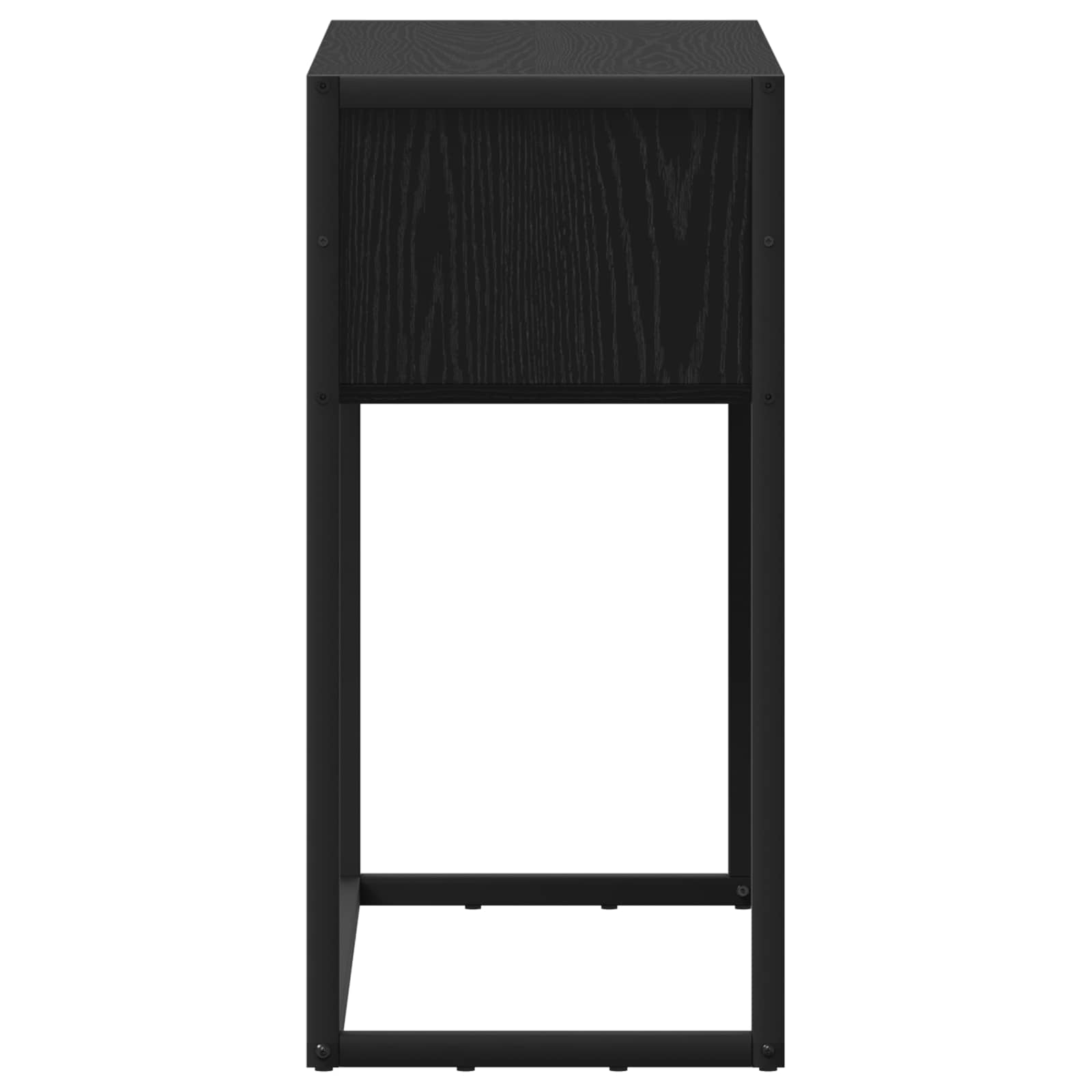 Avlastningsbord Svart Eik 100 X 36 X 75 Cm Konstruert Tre