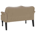 Chesterfield Benk Cappuccino 120,5 X 65 X 75 Cm Kunstlær