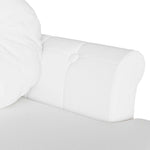 Chesterfield Benk Med Pute Hvit 120,5 X 65 X 75 Cm Kunstlær