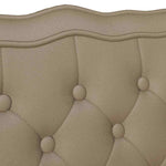 Chesterfield Benk Cappuccino 119.5 X 64.5 X 75 Cm Kunstlær