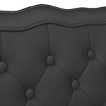 Chesterfield Benk Svart 119.5 X 64.5 X 75 Cm Kunstlær