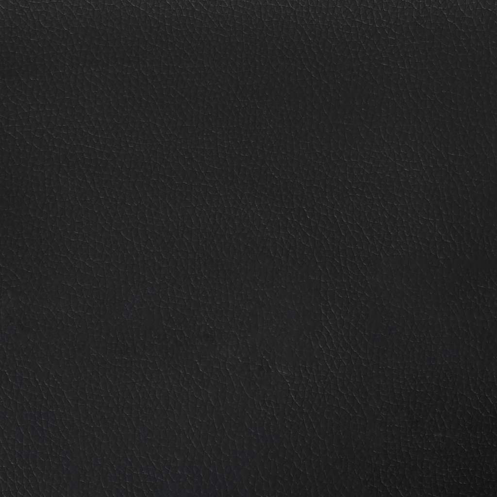 Chesterfield Benk Svart 119.5 X 64.5 X 75 Cm Kunstlær