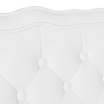 Chesterfield Benk Hvit 119.5 X 64.5 X 75 Cm Kunstlær