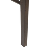 Spisestuestol 2 Pcs Mørk Brun, Lys Solid Gummitre