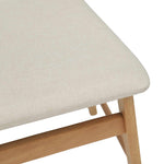 Spisestuestol 2 Pcs Naturlig Og Lys Solid Gummitre
