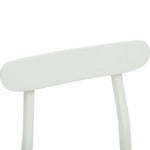 Spisestuestol 2 Pcs Hvit 43 X 44,5 X 77 Cm Solid Gummitre