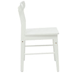 Spisestuestol 2 Pcs Hvit 43 X 44,5 X 77 Cm Solid Gummitre