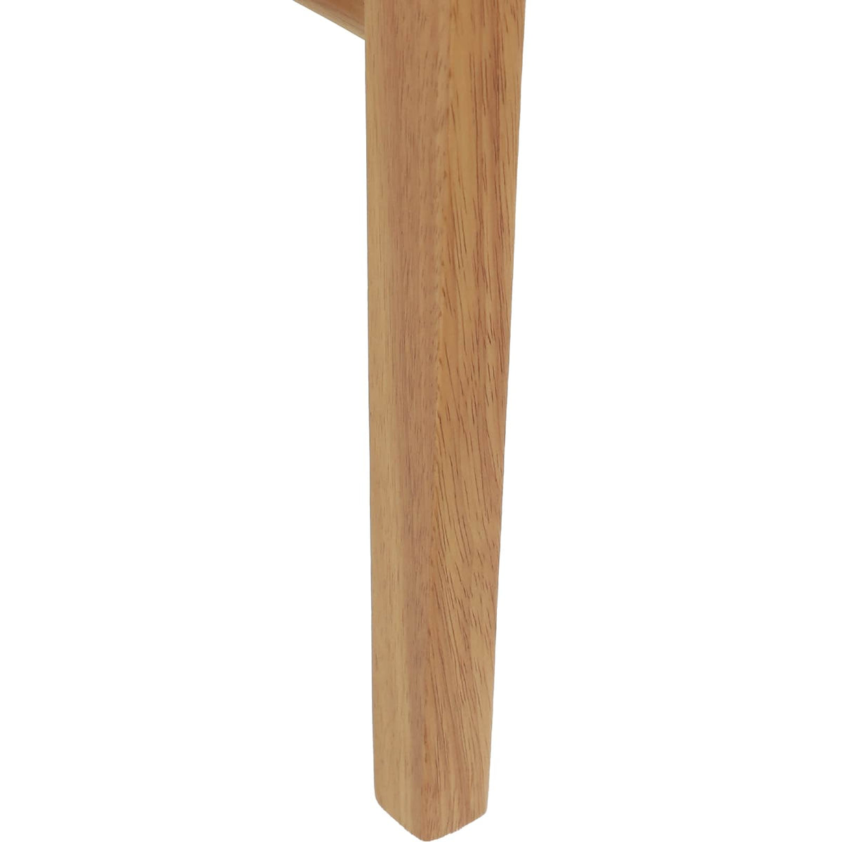 Spisestuestol 2 Pcs Naturlig Og Lys Solid Gummitre