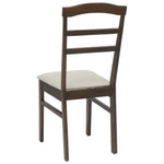 Spisestuestol 2 Pcs Lys Brun Og Lys Solid Gummitre