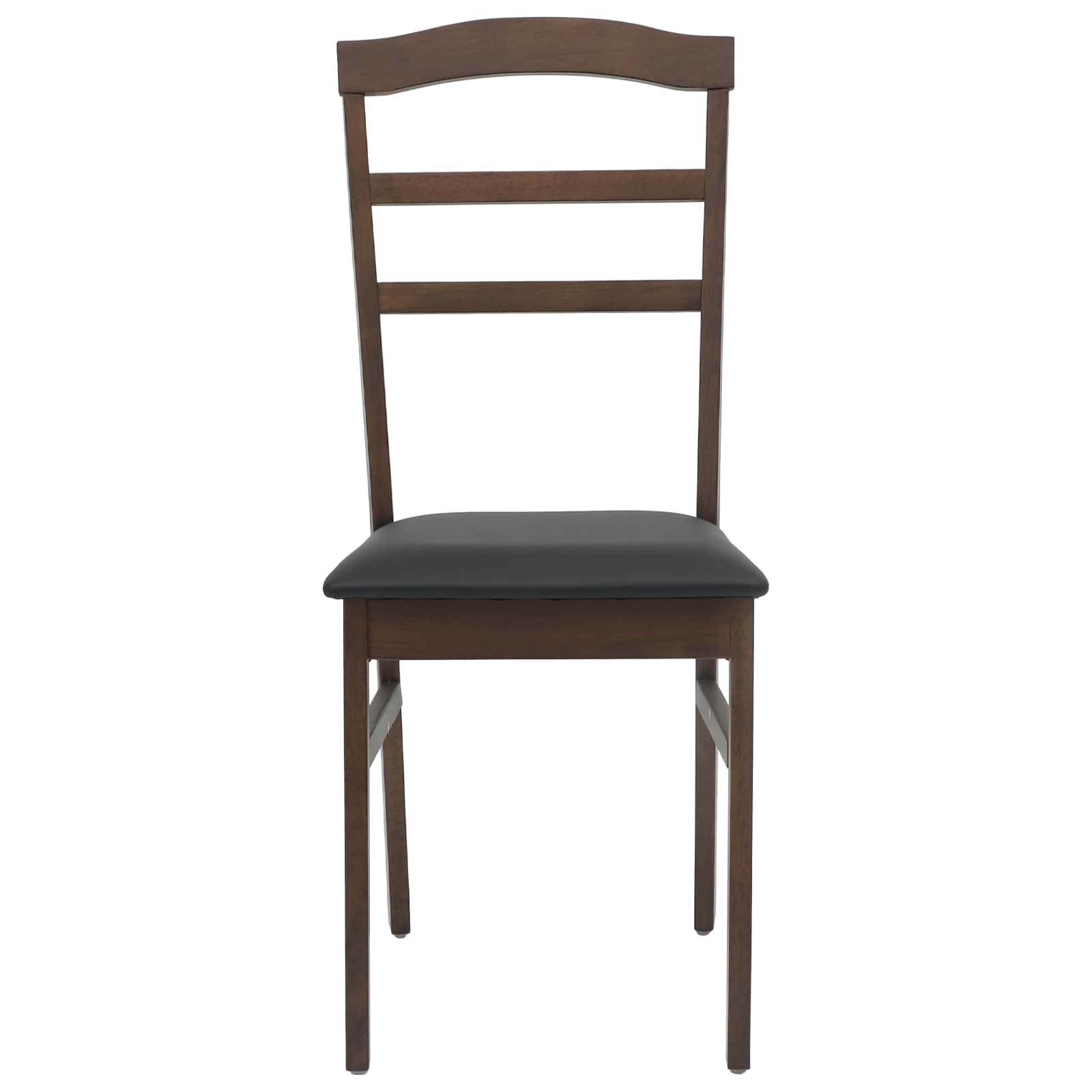 Spisestuestol 2 Pcs Lys Brun Og Svart Solid Gummitre