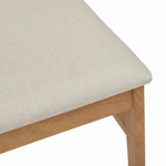 Spisestuestol 2 Pcs Naturlig Og Lys Solid Gummitre
