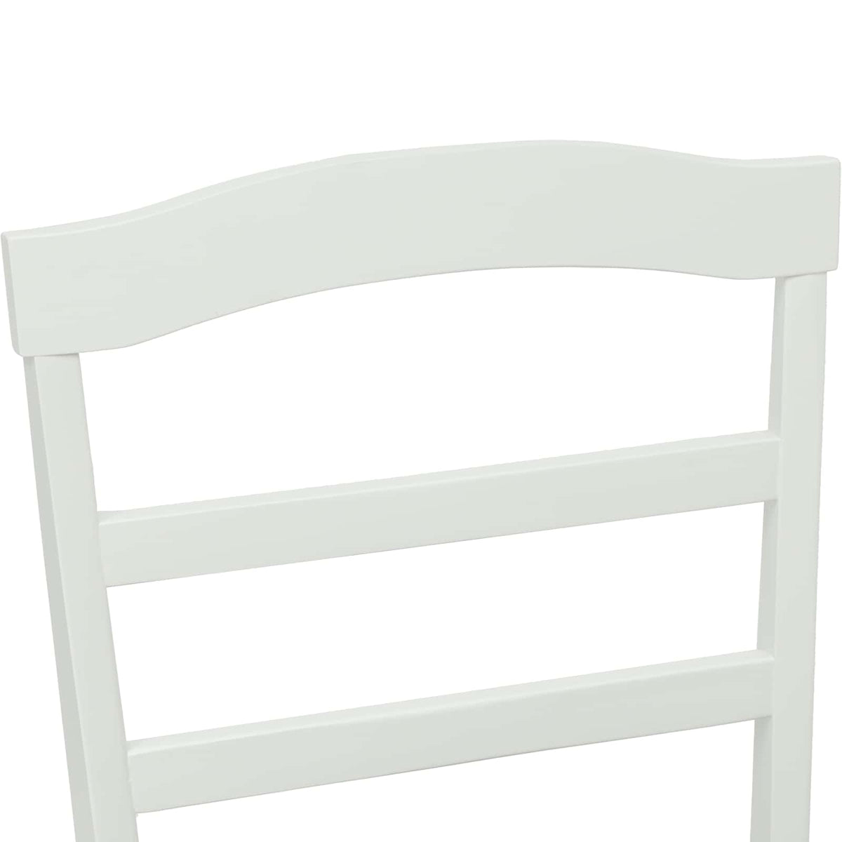 Spisestuestol 2 Pcs Hvit Solid Gummitre
