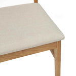 Spisestuestol 2 Pcs Naturlig Og Lys Solid Gummitre