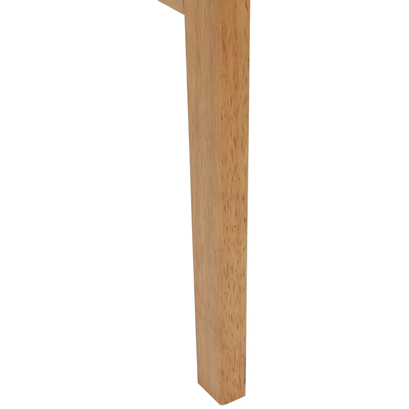 Spisestuestol 2 Pcs Naturlig Solid Gummitre
