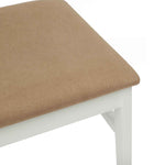 Spisestuestol 2 Pcs Hvit Og Brun Solid Gummitre