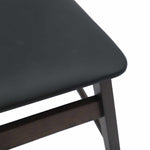 Spisestuestol 2 Pcs Lys Brun Og Svart Solid Gummitre