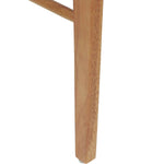 Spisestuestol 2 Pcs Naturlig Og Lys Solid Gummitre