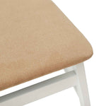Spisestuestol 2 Pcs Hvit Og Brun Solid Gummitre