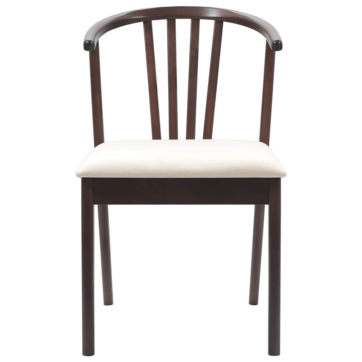 Spisestuestol 2 Pcs Lys Brun Og Lys Solid Gummitre