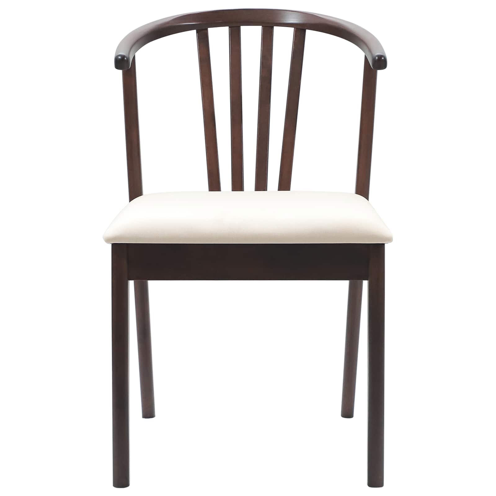 Spisestuestol 2 Pcs Lys Brun Og Lys Solid Gummitre