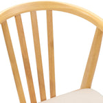 Spisestuestol 2 Pcs Naturlig Og Lys Solid Gummitre