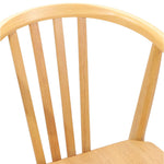Spisestuestol 2 Pcs Naturlig Solid Gummitre