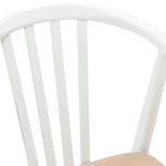 Spisestuestol 2 Pcs Hvit Og Brun Solid Gummitre