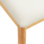Spisestuestol 2 Pcs Naturlig Og Hvit Solid Gummitre