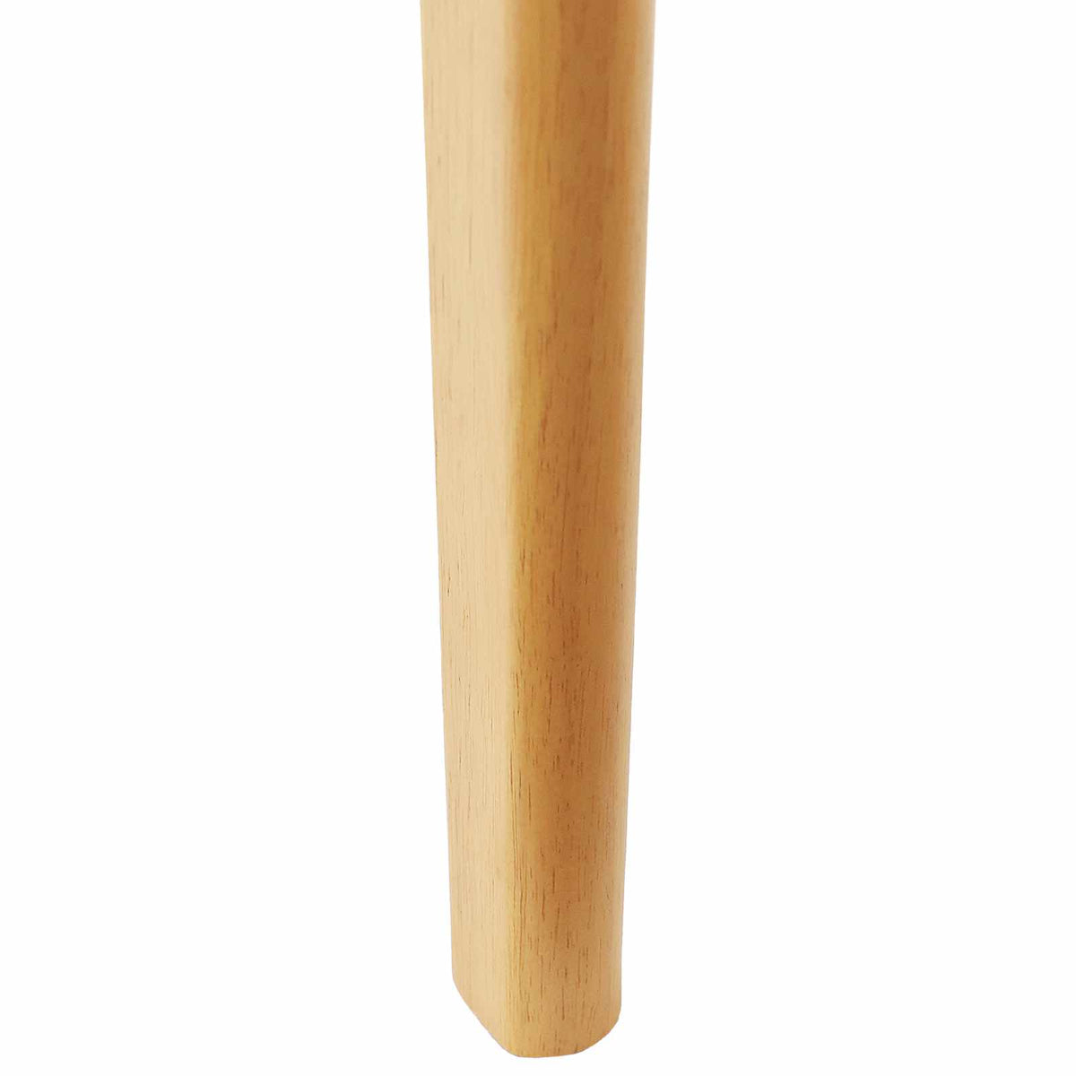 Spisestuestol 2 Pcs Naturlig Solid Gummitre