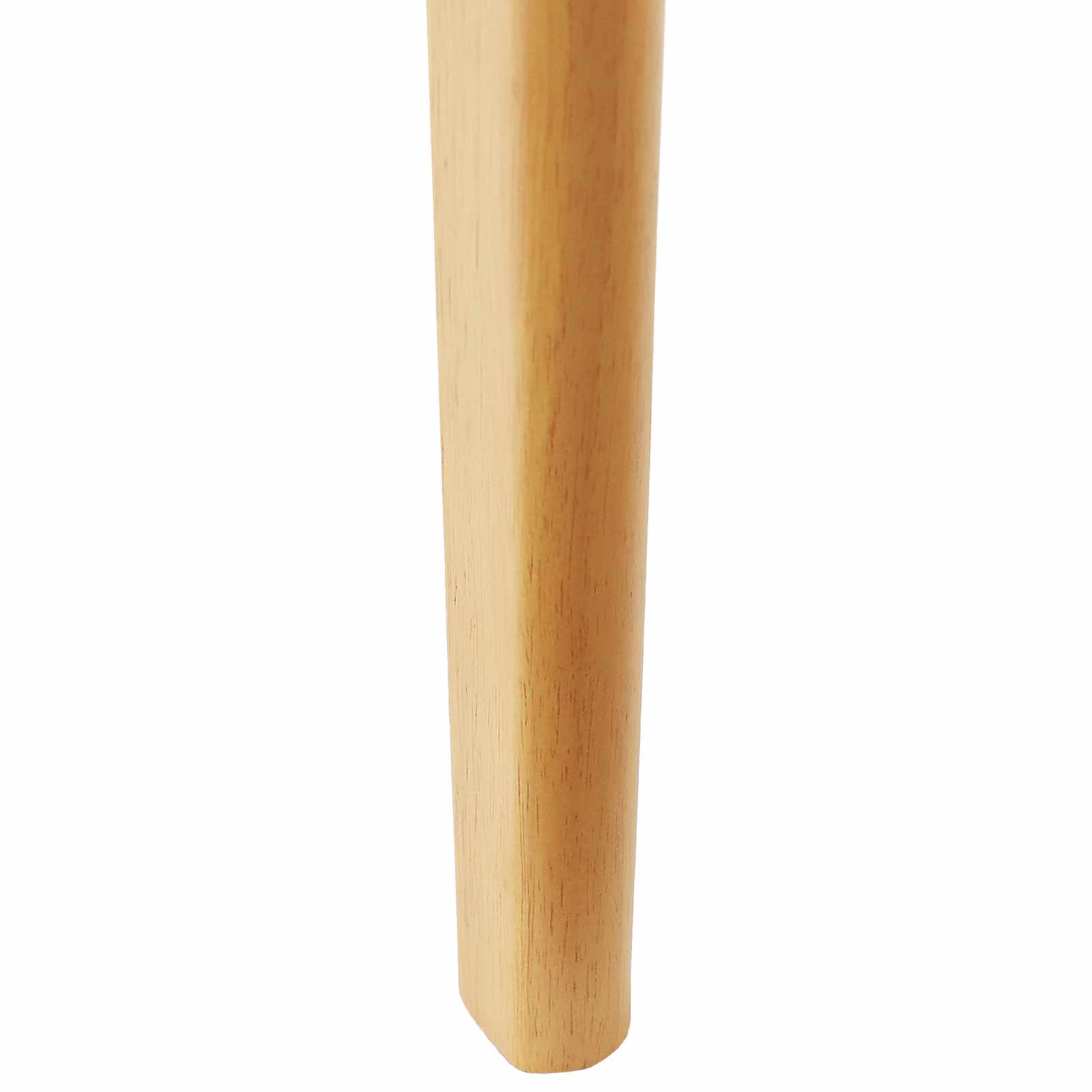 Spisestuestol 2 Pcs Naturlig Solid Gummitre