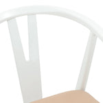 Spisestuestol 2 Pcs Hvit Og Brun Solid Gummitre