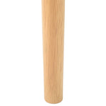 Spisestuestol 2 Pcs Naturlig Og Lys Solid Gummitre