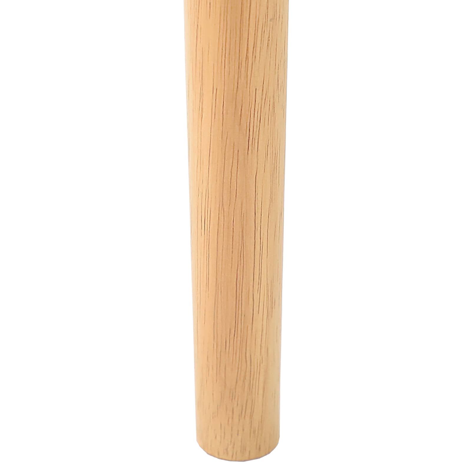 Spisestuestol 2 Pcs Naturlig Og Lys Solid Gummitre