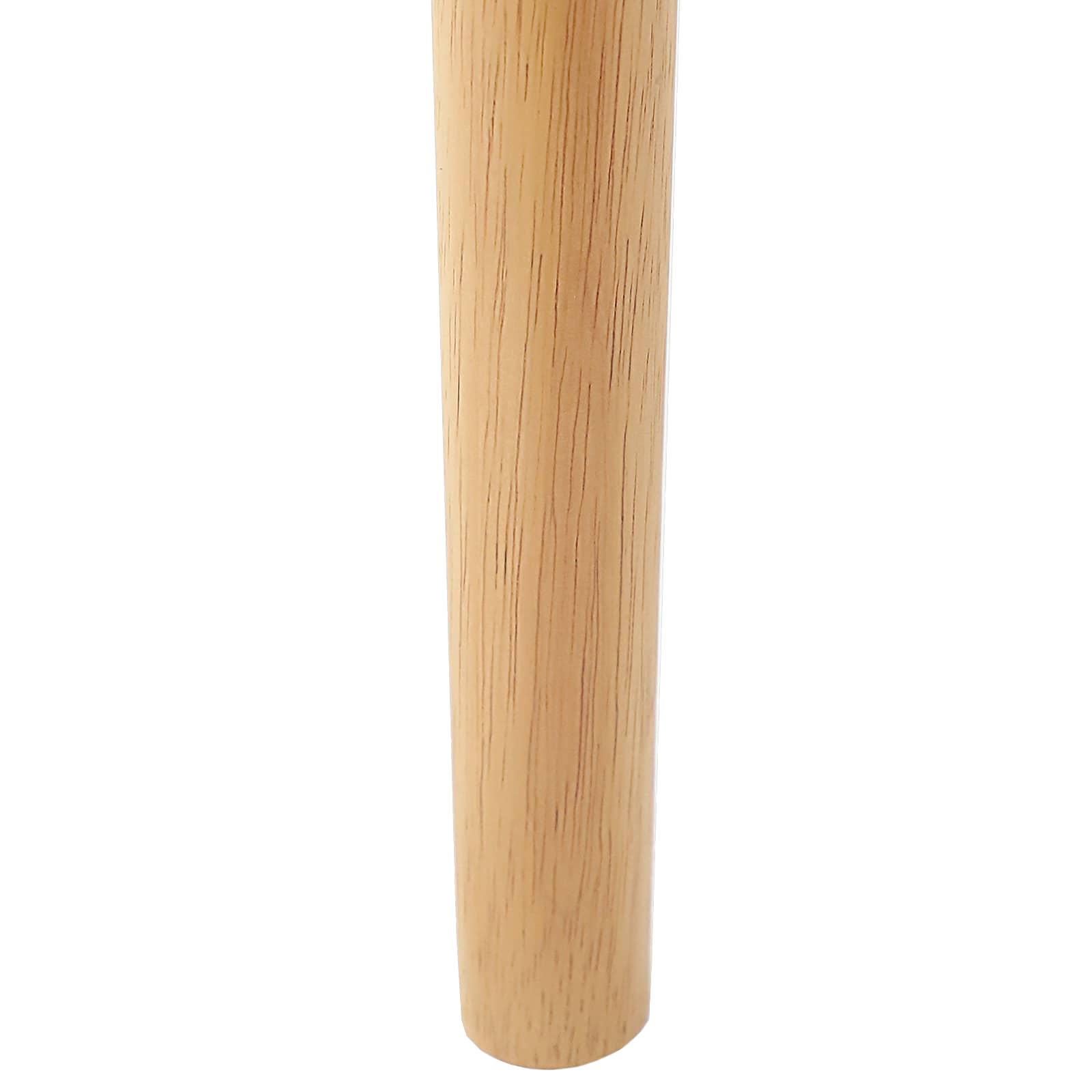 Spisestuestol 2 Pcs Naturlig Solid Gummitre