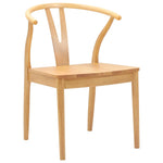 Spisestuestol 2 Pcs Naturlig Solid Gummitre