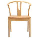 Spisestuestol 2 Pcs Naturlig Solid Gummitre