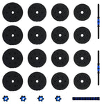 2-I-1 Manual Og Vektstang Sett 30Kg 30Kg Svart Og Blå